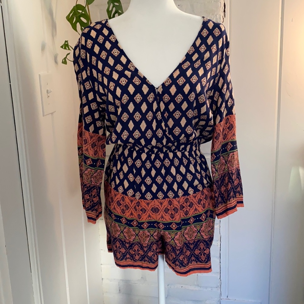 Bohemian Gypsy Print Romper
